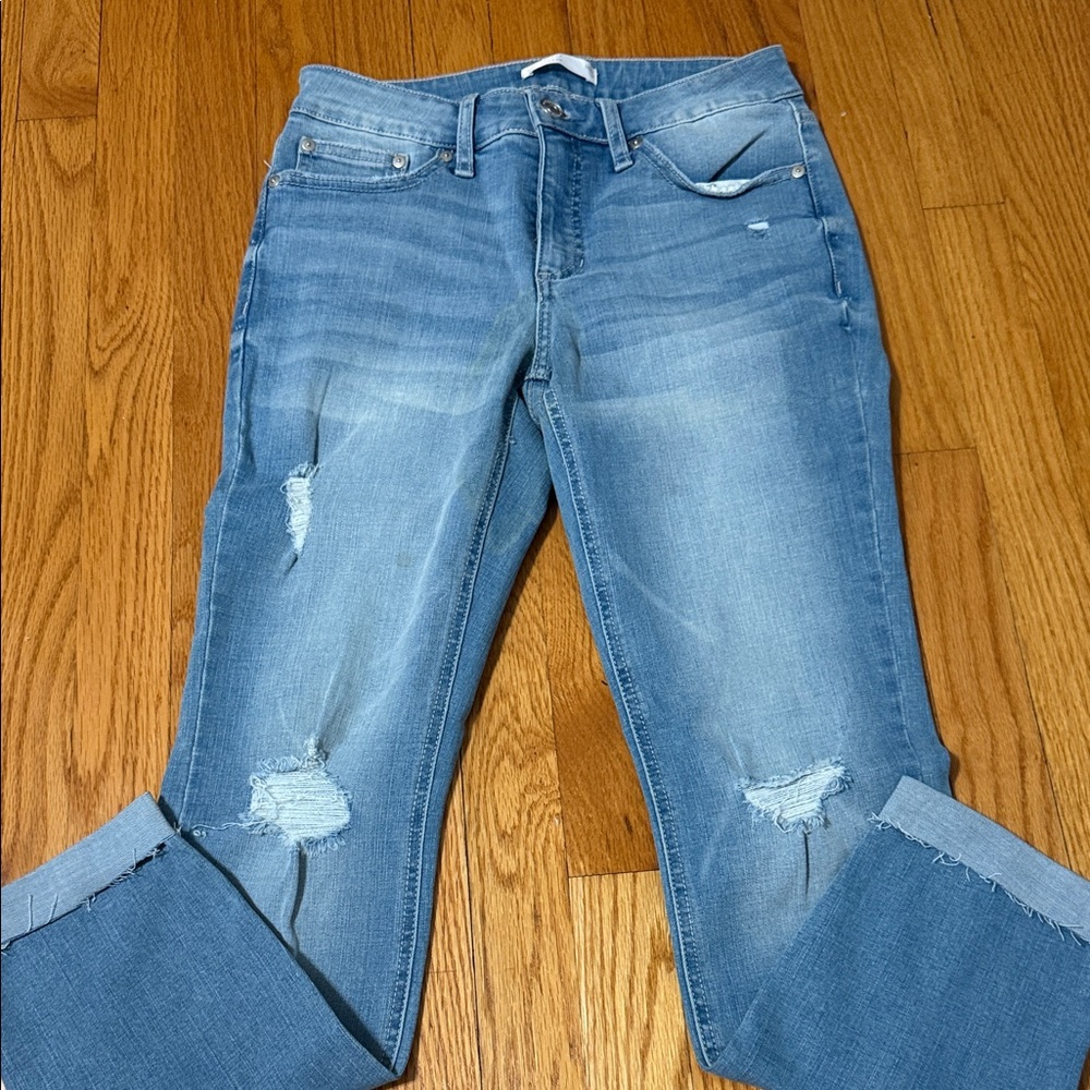 LC Lauren Conrad Light Blue Straight Leg Jeans
